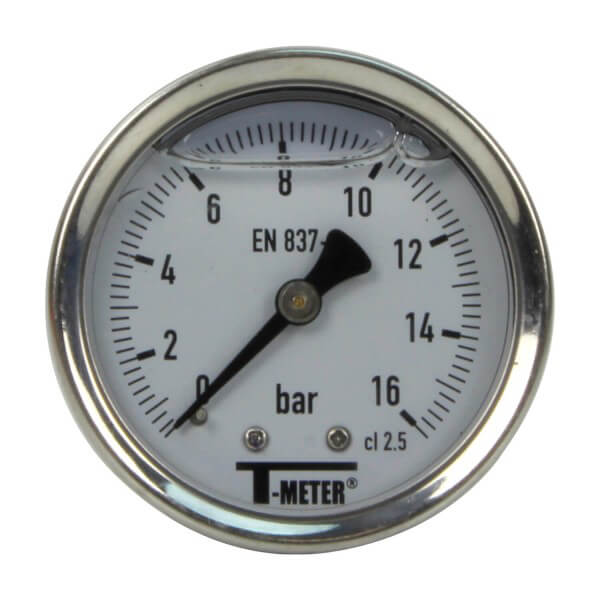 0..10 Bar (0..145 psi) Manomètre sous acier/laiton 50 mm Classe