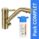 Robinet 3 voies Samoa Bronze + Kit de filtration HRC-WM2000/201