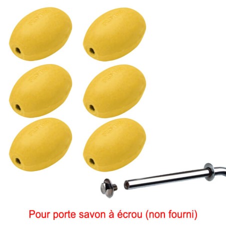 Savon jaune rotatif Provendi - Recharge à Vis (lot de 6)