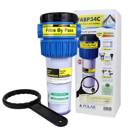 Filtre FABP34C Polar - Compact 2-en-1 Anti calcaire et corrosion