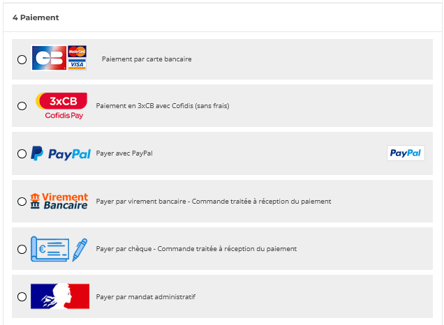 Mode de réglement Mode de réglement