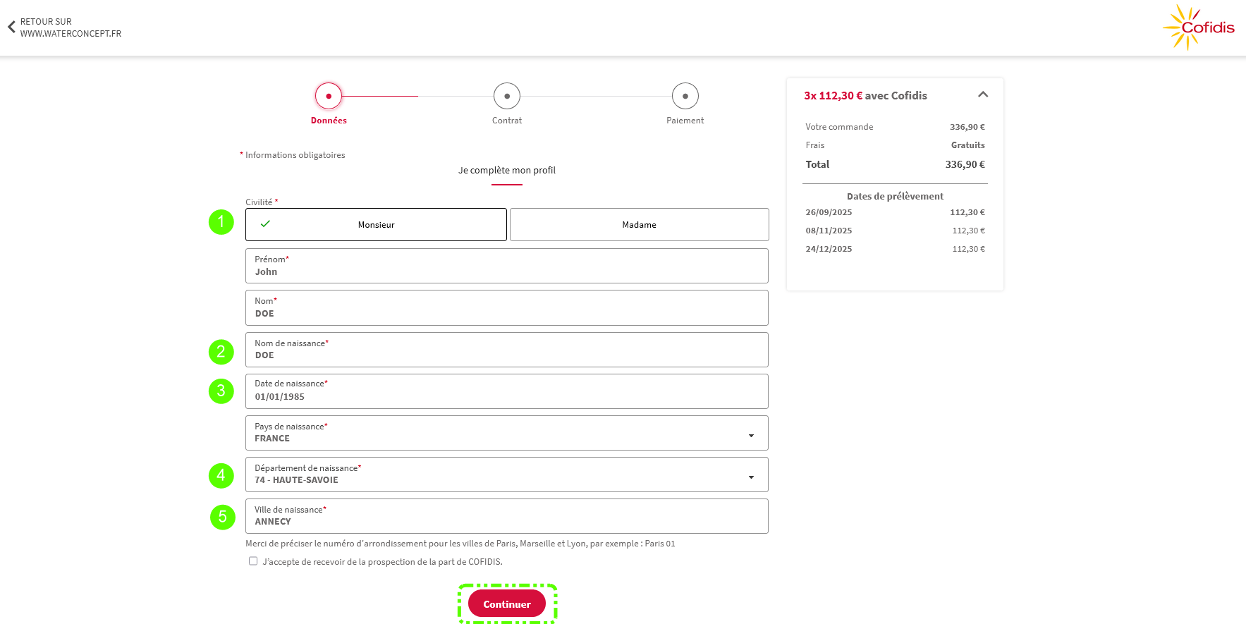 Comment payer en 3 fois sans frais ?